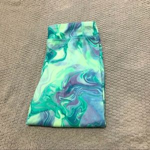 Champions Green, Blue, Purple Swirl Leggings